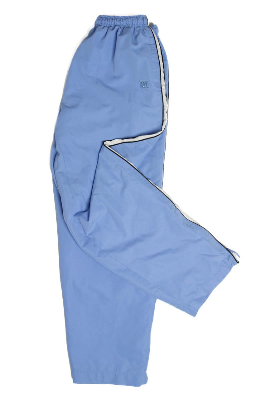 GRIFFEL Men Fleece Basic Solid Front Logo Sky Blue Trackpants – griffel